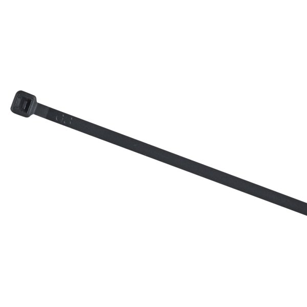 East Penn® - 7" x 50 lb Nylon Black UV Resistant Heavy-Duty Cable Ties