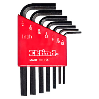 Eklind® - Hex-L™ 7-Piece 5/64" to 1/4" SAE Short Arm Hex Key Set