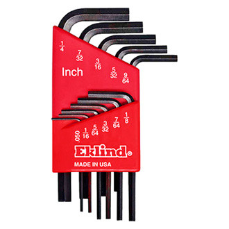 Eklind® - Hex-L™ 11-Piece 0.05" to 1/4" SAE Short Arm Hex Key Set