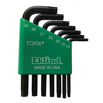 Eklind® - 7-Piece T10 to T40 Short Arm Torx Key Set