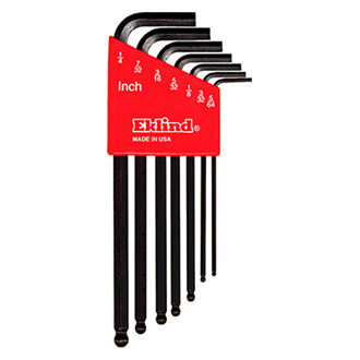 Eklind® - Ball-Hex-L™ 7-Piece 5/64" to 1/4" SAE Long Arm Ball End Hex Key Set