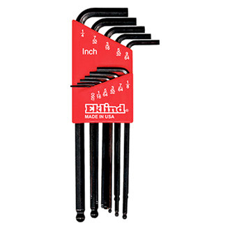 Eklind® - Ball-Hex-L™ 11-Piece 0.05" to 1/4" SAE Long Arm Ball End Hex Key Set