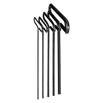 Eklind® - 5-Piece 2.5 to 6 mm Metric T-Handle Metal Loop Hex Key Set