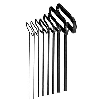 Eklind® - 8-Piece 2 to 10 mm Metric T-Handle Metal Loop Hex Key Set