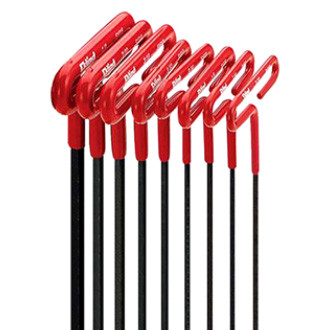 Eklind® 53168 - 8-Piece 3/32" to 1/4" SAE Dipped Loop T-Handle Hex Key Set