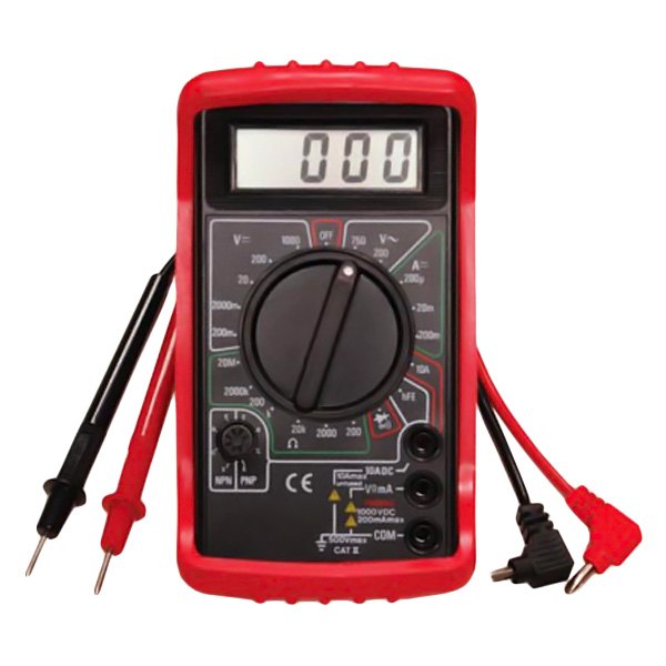 Electronic Specialties® - Multimeter with Protective Holster (AC/DC Voltage, DC Current, Resistanse, Diode Test, Continuity Test)