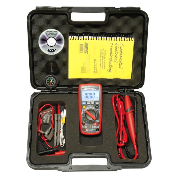 Electronic Specialties® - True-RMS Multimeter (AC/DC Voltage, AC/DC Current, Resistance, Capacitance, Frequency, Diode Test, Continuity Test, Temperature Measurement)