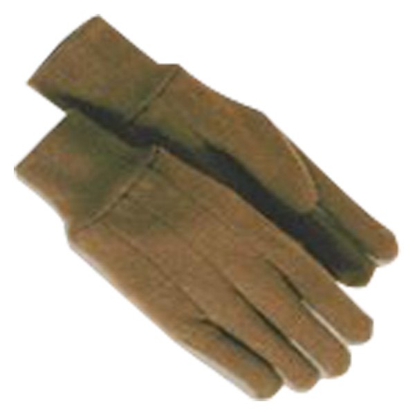 Emerald PPP® - One Size Fits All Unlined Tagged Brown Jersey Cotton General Purpose Gloves