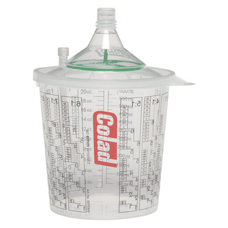 EMM Colad® - Snap Lid System™ 50 Pieces 700 ml Disposable Gravity Feed Cups with 190 Micron Paint Filter