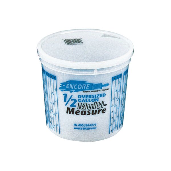 Encore Plastics® - 2.5 qt Plastic Clear Mix and Measure Mixing Container