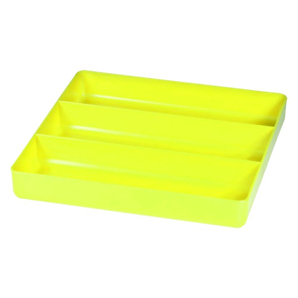 Ernst® - 10.5" x 10.5" Plastic Green 3-Compartment Organizer Parts Tray