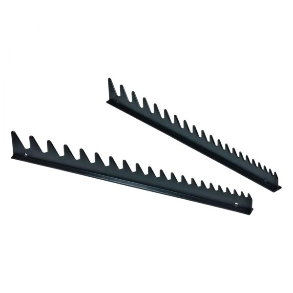 Ernst® - 20-Slot Black Wrench Rail Set with Magnetic Tape (2 Pieces)