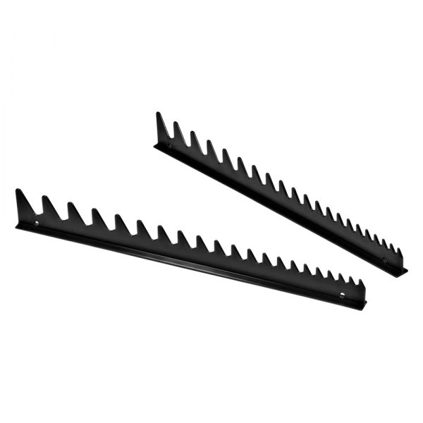 Ernst® - 20-Slot Black Wrench Rail Set with 2-Sided Tape (2 Pieces)