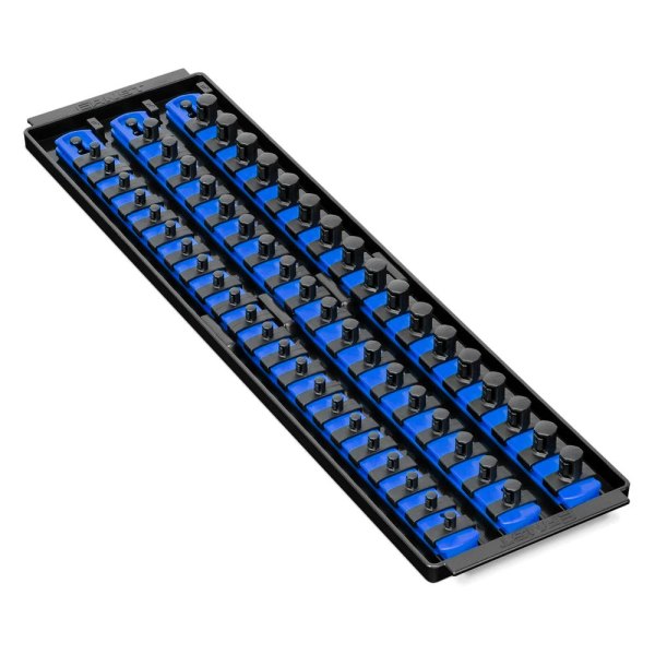 Ernst® - Boss™ 1/4"-1/2" Drive Blue 3-Row Socket Tray
