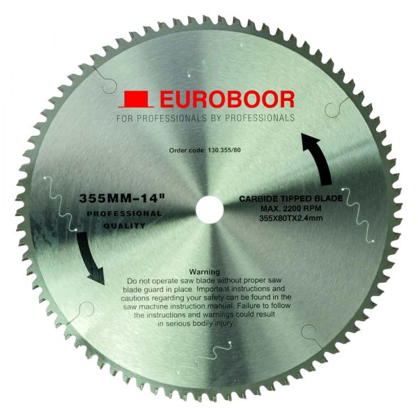 Euroboor® - 14" 80T Mild Steel Saw Blade for EDC.135