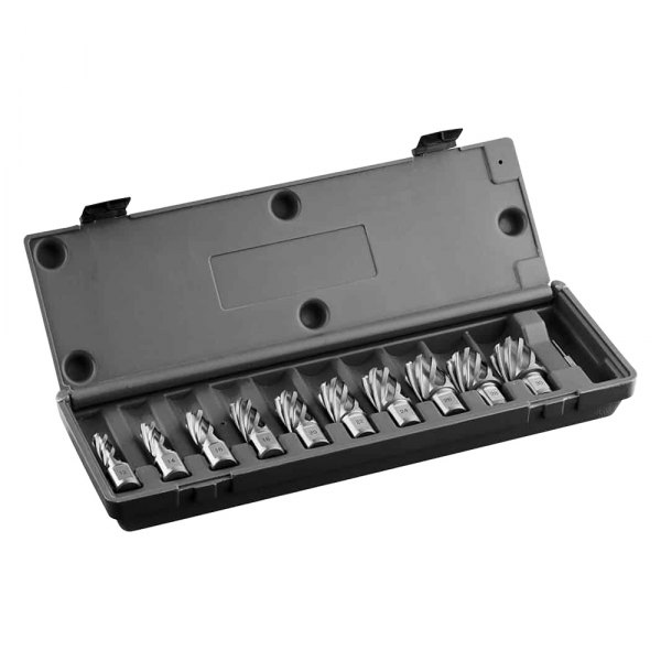 Euroboor® - 10-Pieces HSS I1 Short Annular Cutter Set