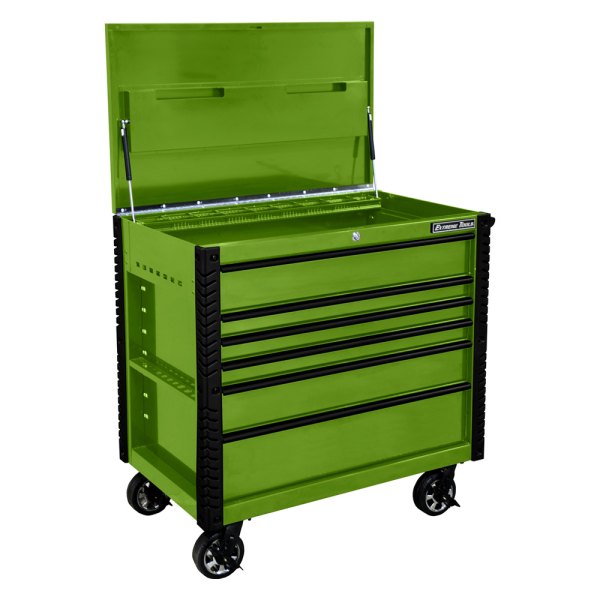 Extreme Tools® - EX Professional™ Lime Green Rolling Tool Cabinet (41.75" W x 25.75" D x 43" H)