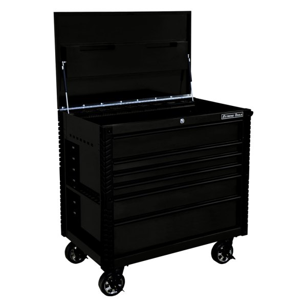 Extreme Tools® - EX Professional™ Matte Black Stainless Steel Rolling Tool Cabinet (41.75" W x 25.75" D x 43" H)
