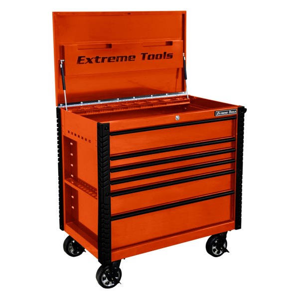 Extreme Tools® - EX Professional™ Orange Rolling Tool Cabinet (41.75" W x 25.75" D x 43" H)