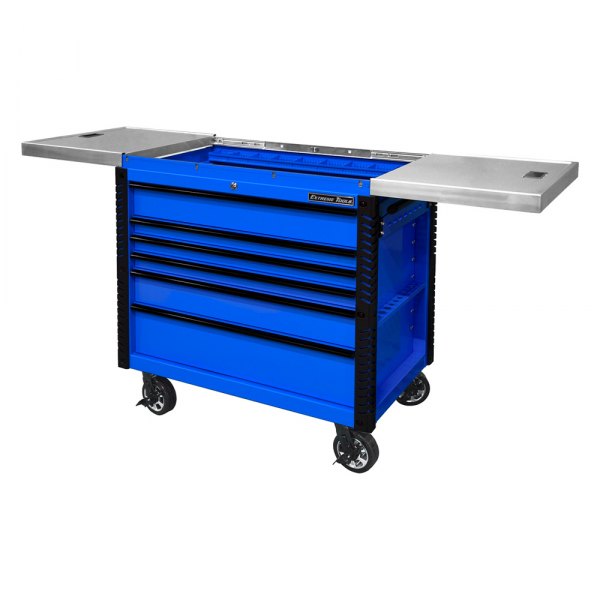 Extreme Tools® - EX Professional™ Blue Steel Sliding Top Rolling Tool Cabinet (41.75" W x 25.75" D x 43" H)