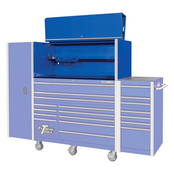 Extreme Tools® - RX Professional™ Blue Top Hutch (55" W x 25" D x 23" H)