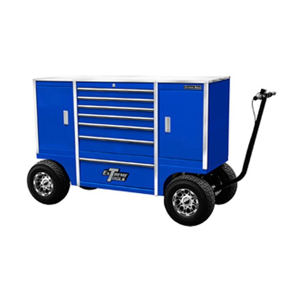 Extreme Tools® - TX Mobile™ Blue Rolling Tool Cabinet (70" W x 24" D x 48" H)