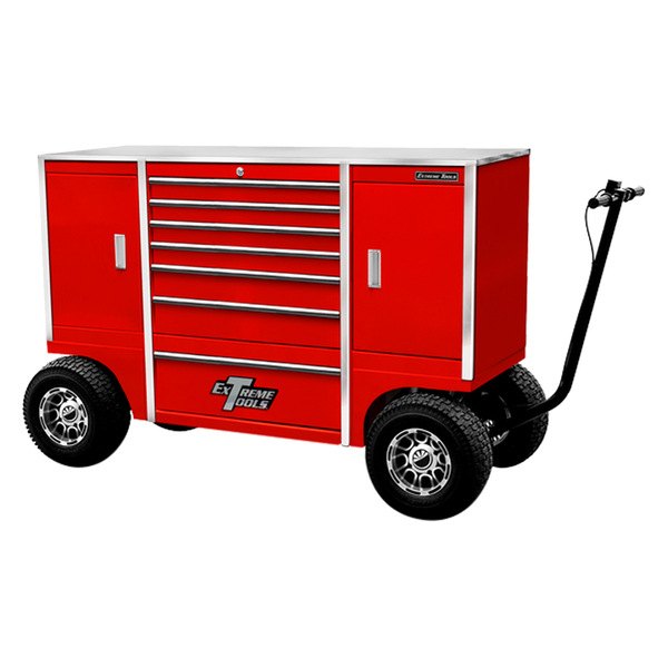 Extreme Tools® - TX Mobile™ Red Rolling Tool Cabinet (70" W x 24" D x 48" H)
