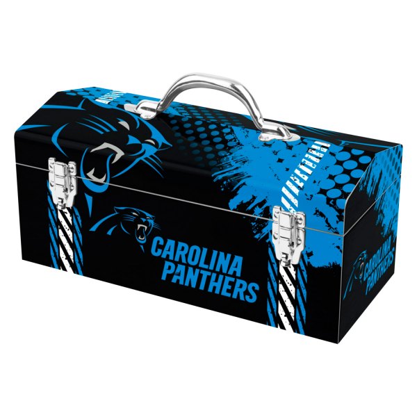 Fanmats® - NFL™ Steel Black Carolina Panthers Portable Tool Box (16.3" W x 7.2" D x 7.5" H)