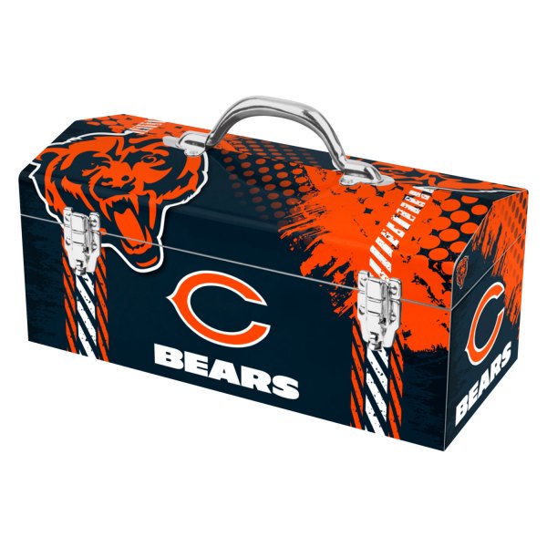 Fanmats® - NFL™ Steel Black Chicago Bears Portable Tool Box (16.3" W x 7.2" D x 7.5" H)
