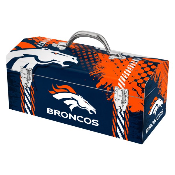 Fanmats® - NFL™ Steel Blue Denver Broncos Portable Tool Box (16.3" W x 7.2" D x 7.5" H)