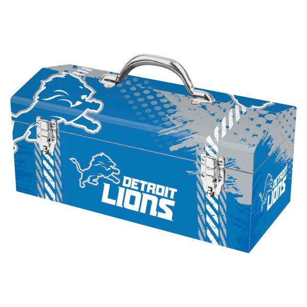Fanmats® - NFL™ Steel Blue Detroit Lions Portable Tool Box (16.3" W x 7.2" D x 7.5" H)