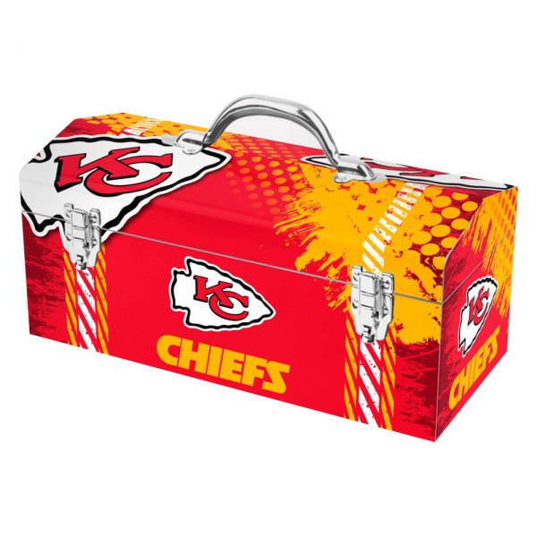 Fanmats® - NFL™ Steel Red Kansas City Chiefs Portable Tool Box (16.3" W x 7.2" D x 7.5" H)
