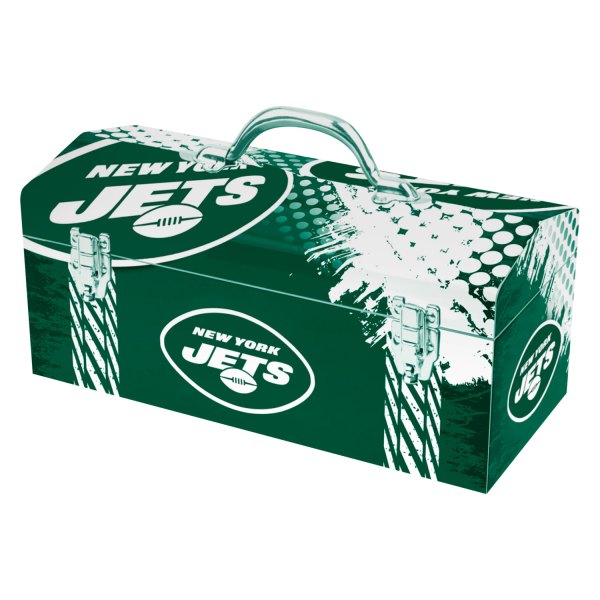 Fanmats® - NFL™ Steel Green New York Jets Portable Tool Box (16.3" W x 7.2" D x 7.5" H)