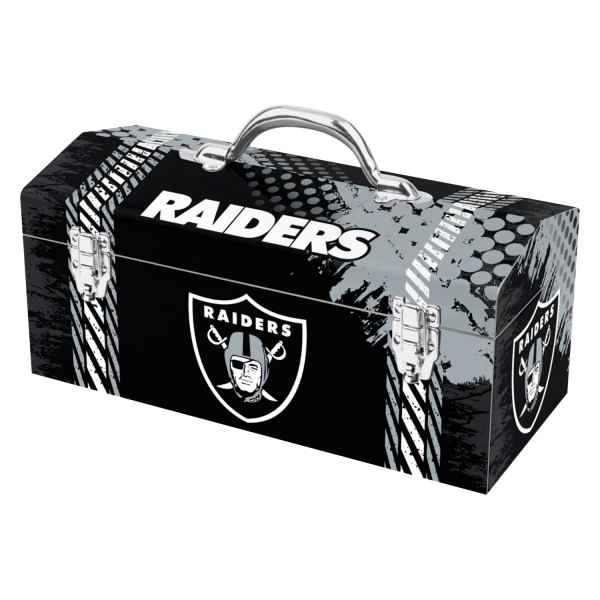Fanmats® - NFL™ Steel Black Las Vegas Raiders Portable Tool Box (16.3" W x 7.2" D x 7.5" H)