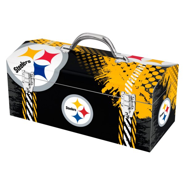 Fanmats® - NFL™ Steel Black Pittsburgh Steel Blackers Portable Tool Box (16.3" W x 7.2" D x 7.5" H)