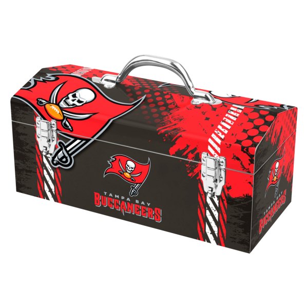 Fanmats® - NFL™ Steel Black Tampa Bay Buccaneers Portable Tool Box (16.3" W x 7.2" D x 7.5" H)