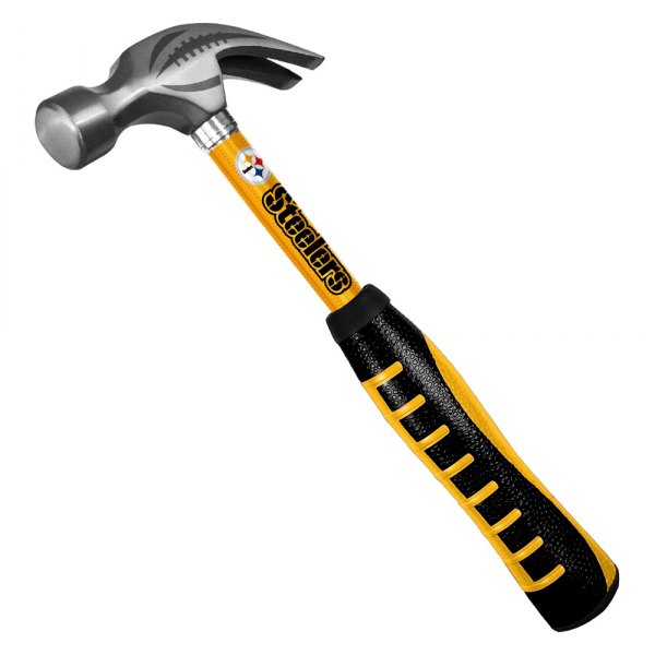 FanMats® - NFL™ 16 oz. Fiberglass Handle Curved Claw Pittsburgh Steelers Hammer