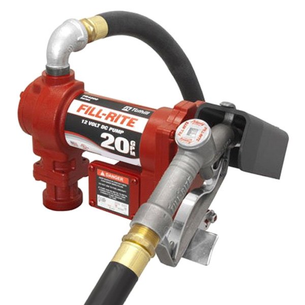 Fill-Rite® - FR4200 Series 20 GPM 12 V DC High Flow Fuel Transfer Pump with Hose and Manual Nozzle