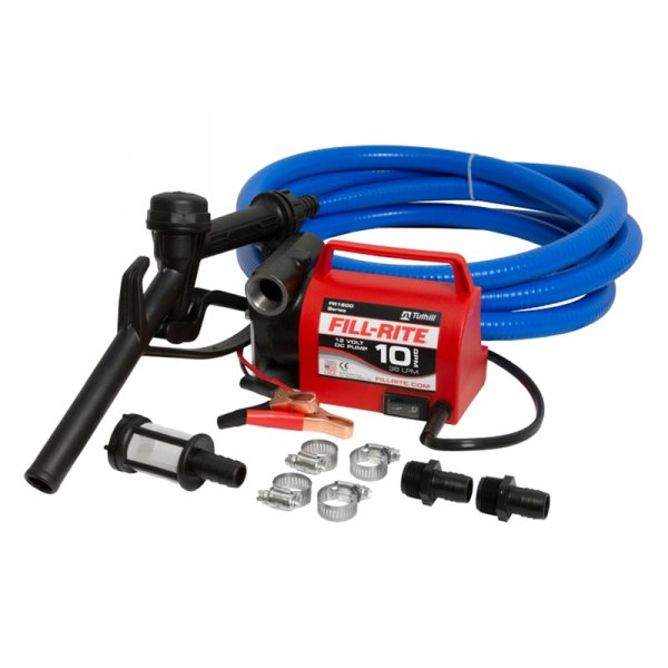Fill-Rite® - 10 GPM 12 V DC Portable Diesel/Anti-Freeze Transfer Pump with Hose and Manual Nozzle