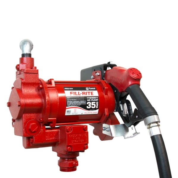 Fill-Rite® - 300V Series 35 GPM 115/230 V AC Heavy-Duty Fuel Transfer Pump with Ultra Hi-Flow Auto Nozzle