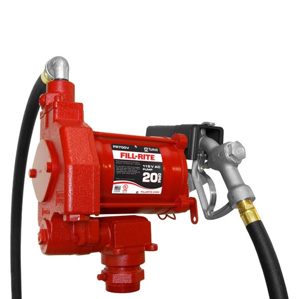 Fill-Rite® - FR700 Series 20 GPM 115 V AC Heavy-Duty Fuel Transfer Pump with Manual Nozzle
