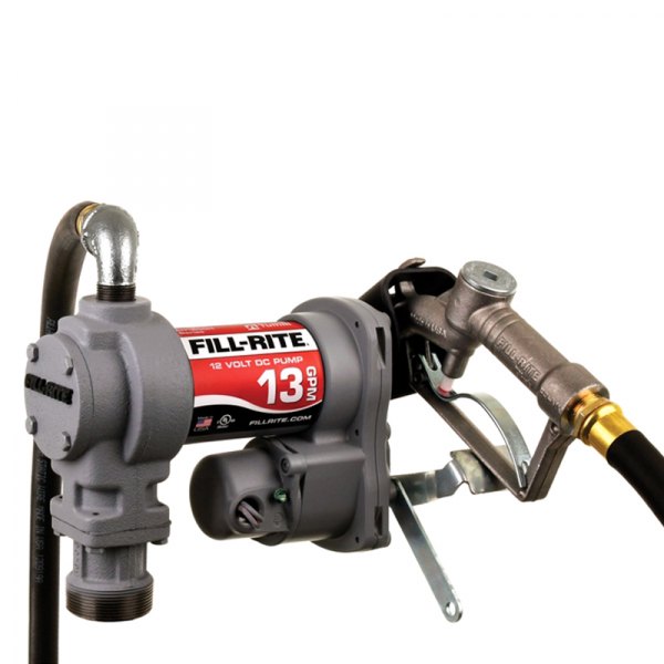 Fill-Rite® - SD1200 Series 13 GPM 12 V DC Standard-Duty Fuel/Mineral Spirits Transfer Pump with Automatic Nozzle