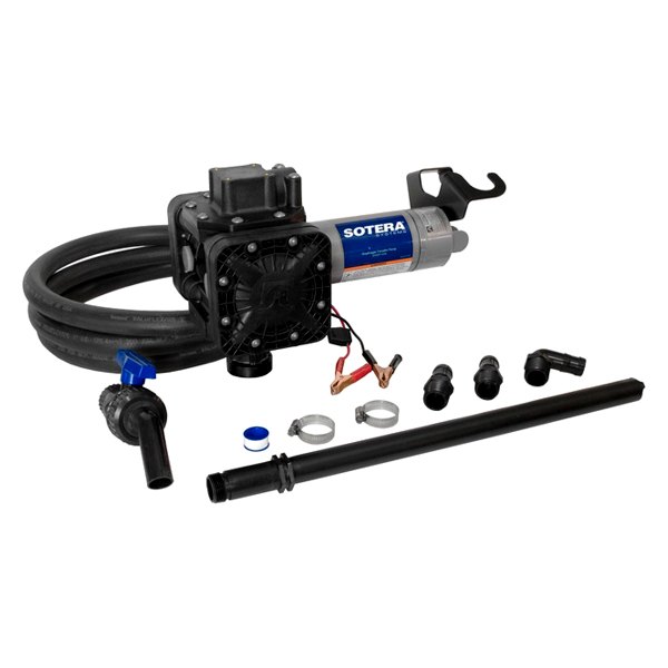 Fill-Rite® - Sotera™ 400 Series 13 GPM 12 V DC Bung Mount Heavy-Duty Chemical Transfer Pump-n-Go with 20' Battery Cable and Clips, EPDM Hose, Ball Valve Nozzle, Nozzle Hanger-on Pump, Telescoping Suction Tube