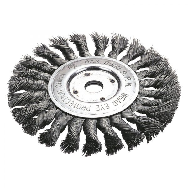 Firepower® - 6" Carbon Steel Knotted Wheel Brush