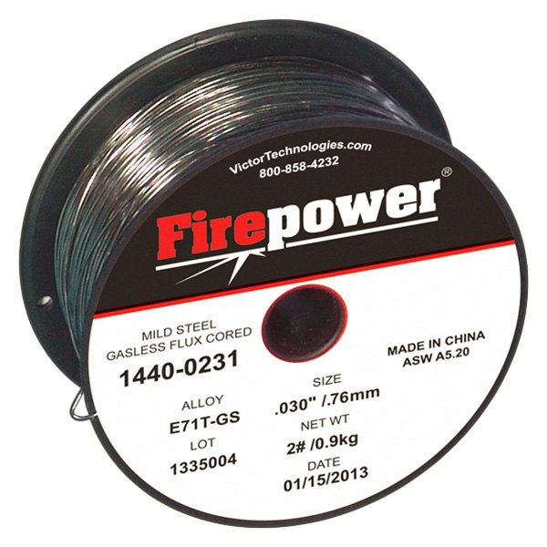 Firepower® - E71T-GS .030" x 2 lb Mild Steel Flux Core Welding Wire