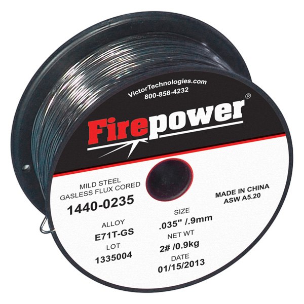 Firepower® - E71T-GS .035" x 2 lb Mild Steel Flux Core Welding Wire