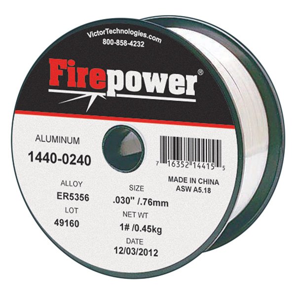 Firepower® - ER5356 .030" x 1 lb Aluminum Solid Welding Wire