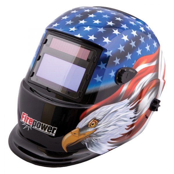 Firepower® - "US Flag" Print Solar Auto-Darkening Welding Helmet