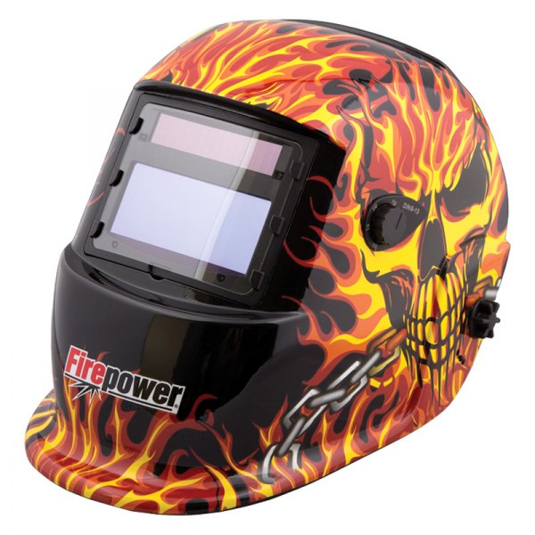 Firepower® - "Flames" Print Solar Auto-Darkening Welding Helmet