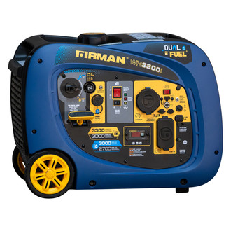 Firman® - Whisper™ 3 kW Gasoline/LPG Recoil Start Inverter Portable Generator (CARB Compliant)